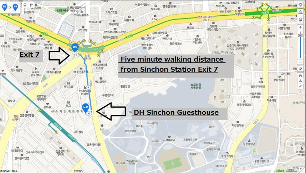 D.H Sinchon Guesthouse Сеул Экстерьер фото
